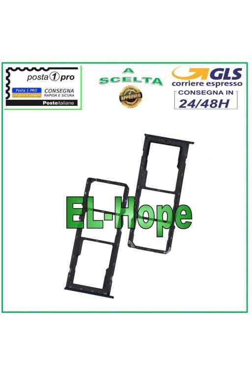 Compartiment pour carte nano SIM + micro SD pour Oppo A12 (CPH2077/CPH2083) noir