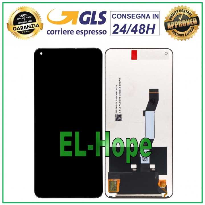 Écran LCD tactile en verre noir pour Xiaomi Mi 10T/10T Pro et Redmi K30S