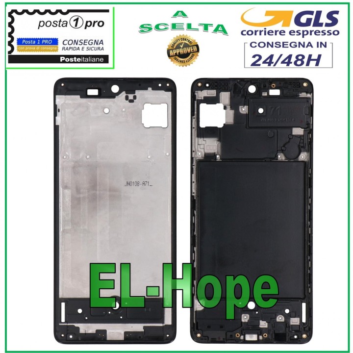 Cadre central pour e'cran LCD Samsung Galaxy A71 SM A715 A715F