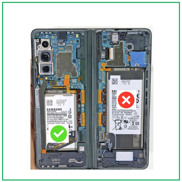 Batterie d origine pour Samsung Galaxy Z Fold 3 5G (2020) SM-F926 EB-BF926ABY