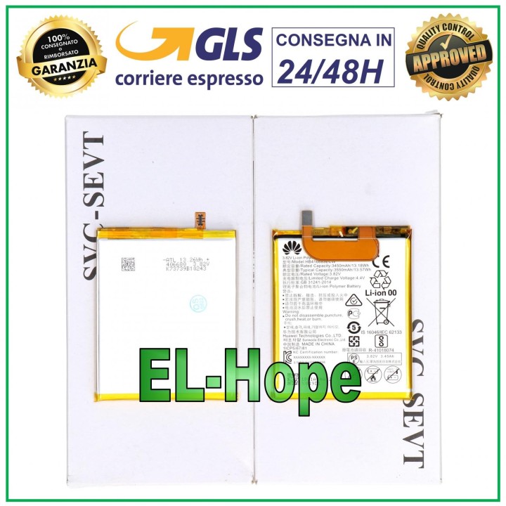 Batterie d origine 100 % compatible HB416683ECW pour Huawei Nexus 6P H1511 3550 mAh