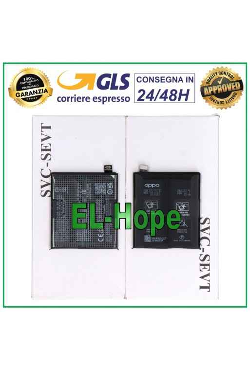 Batterie d origine 100 % compatible avec Oppo Find X2 Pro (BLP767) (4260 mAh)