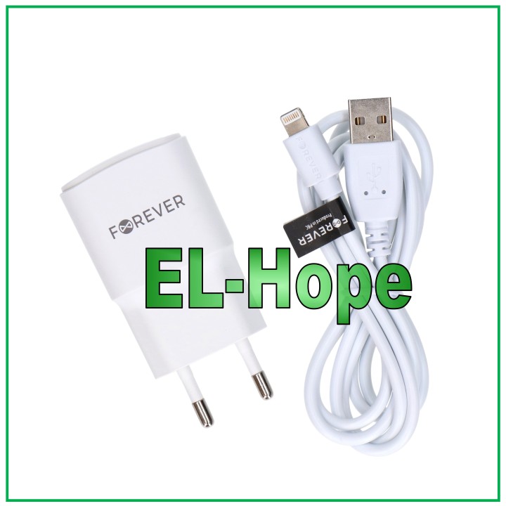 Chargeur USB de voyage pour iPhone 5 V 10 W 2 A + câble Lightning blanc 1,2 m