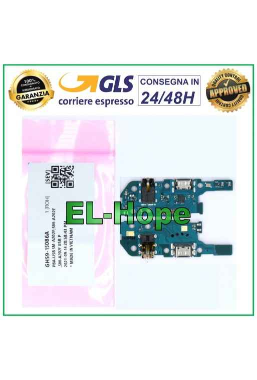 CONNECTEUR DE CHARGE DOCK ORIGINAL 100% SERVICE SAMSUNG GALAXY A20E SM A202F