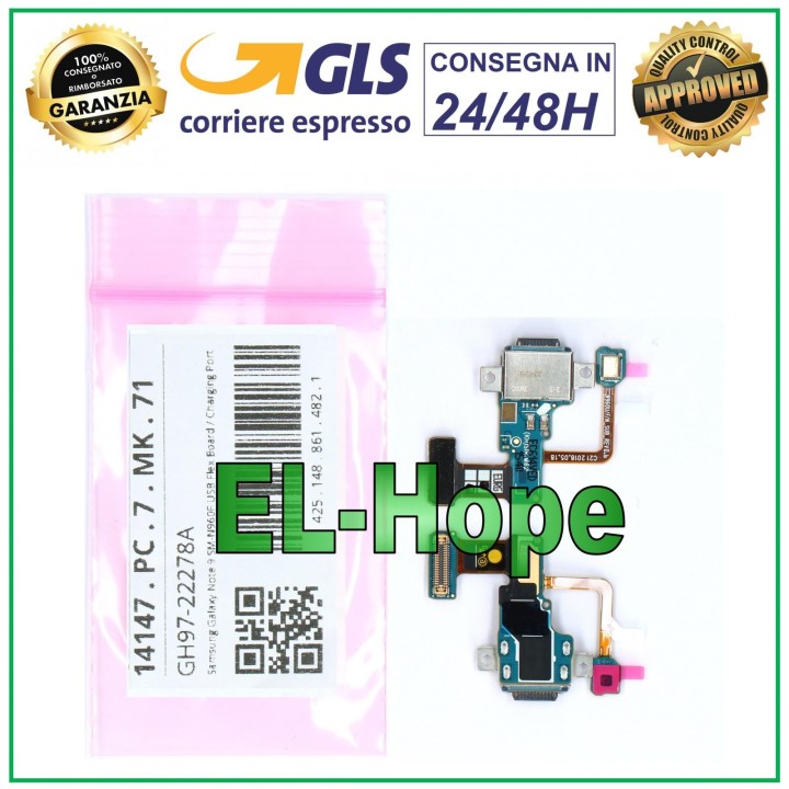 Station de charge a' connecteur plat, service d origine Samsung Galaxy Note 9 SM-N960F