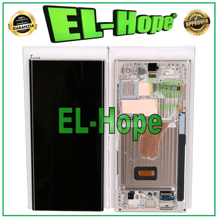 Écran LCD d origine pour Samsung S23 Ultra SM-S918, beige cre'me, GH82-30465B