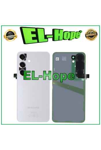 Cache batterie d origine Samsung Galaxy S24 SM-S921, coque grise marbre'e