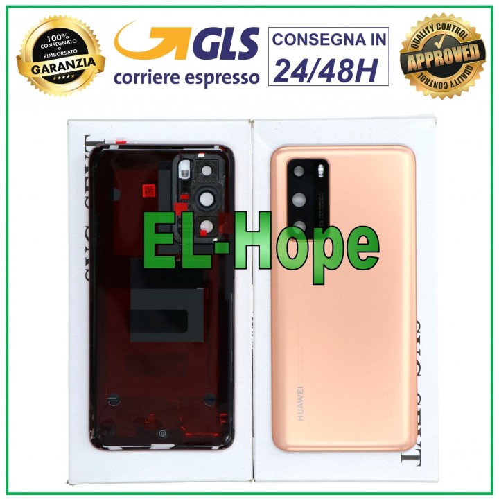 Coque arrie're de batterie d origine Huawei P40 ANA-LX9 NX9 dore'e