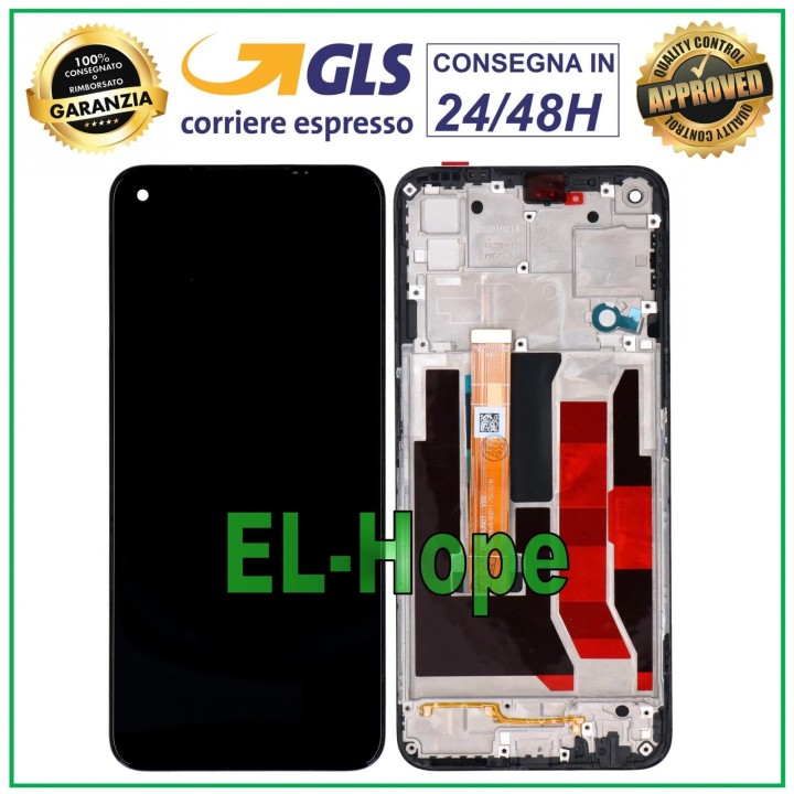 Écran LCD + châssis pour Oppo A73 5G CPH2161 Écran tactile en verre noir