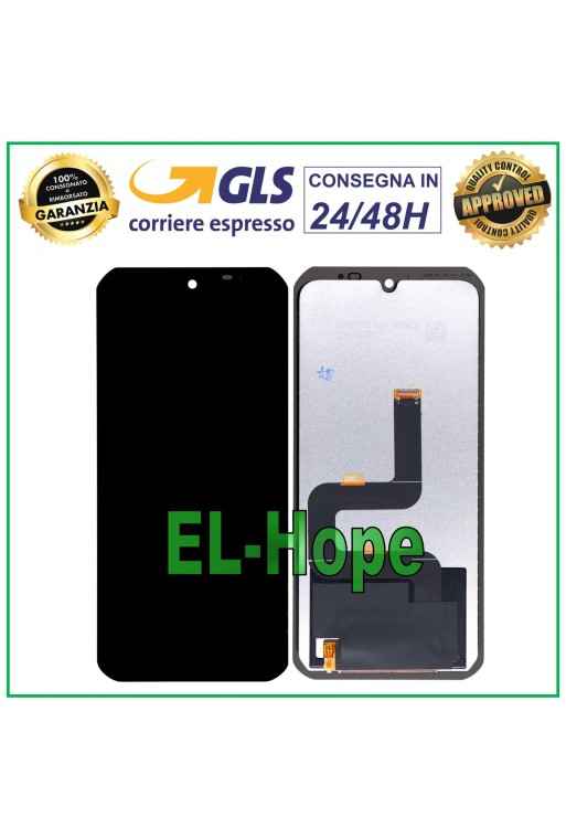 Écran LCD tactile noir pour Doogee S88 Pro/S88 Plus