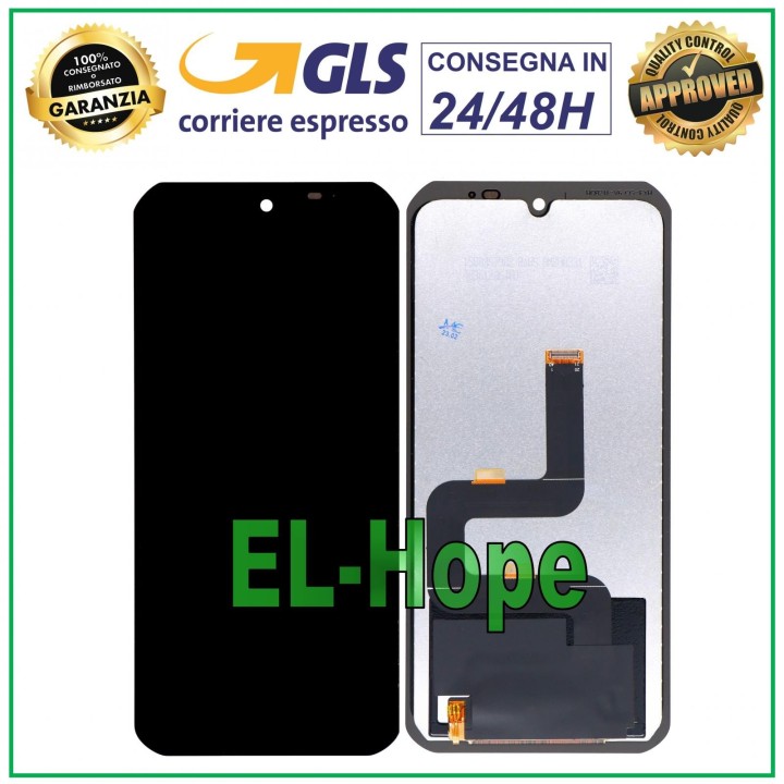 Écran LCD tactile noir pour Doogee S88 Pro/S88 Plus