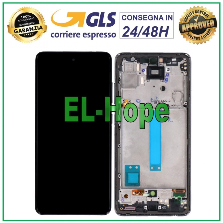 Écran tactile LCD TFT noir pour Samsung Galaxy A52S 5G SM-A528 A528B