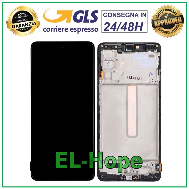 Écran LCD TFT Samsung Galaxy M52S 5G 2021 SM-M526 M526B avec cadre tactile