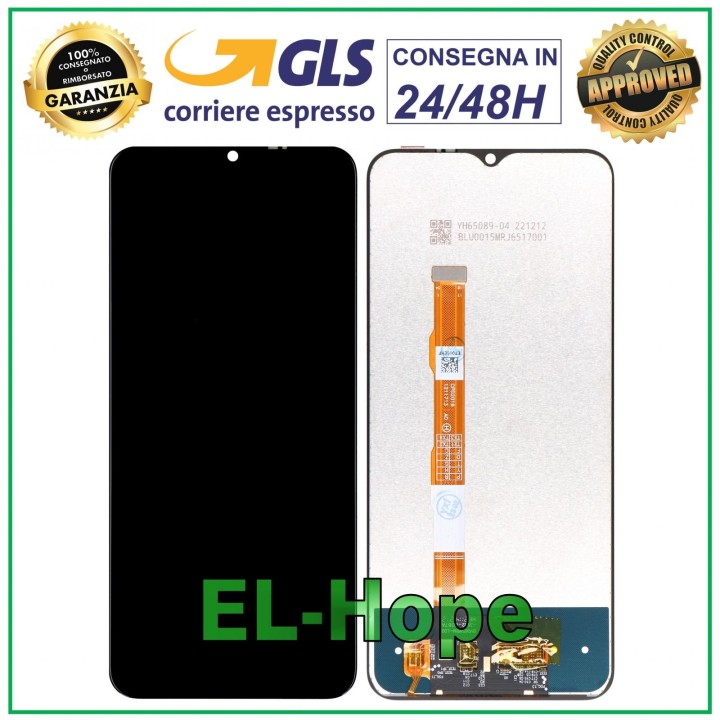Écran LCD + e'cran tactile pour VIVO Y01 V2118 Y01A V2166, e'cran en verre noir