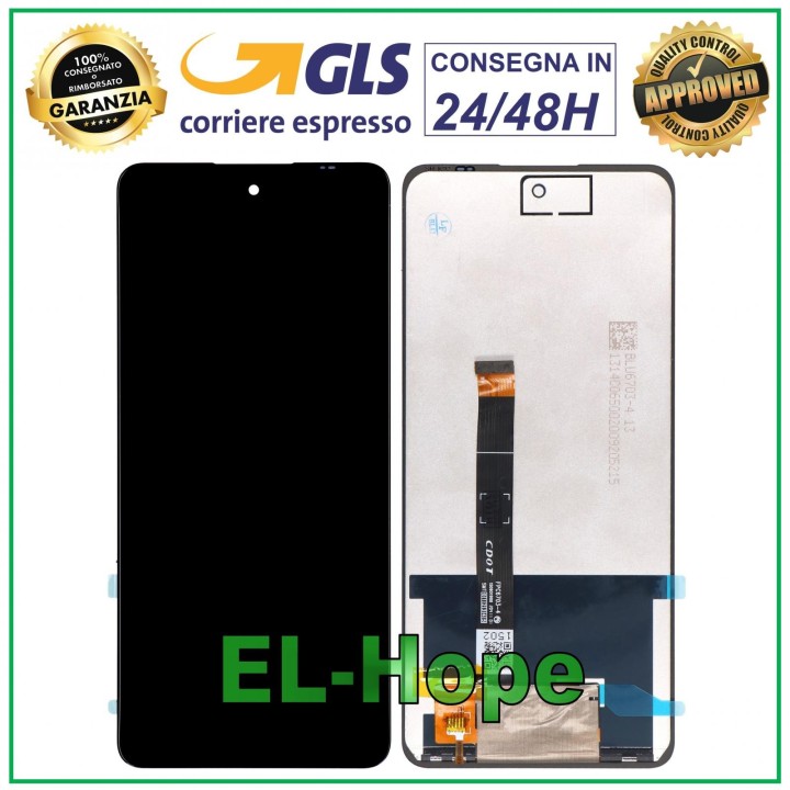 Écran LCD tactile noir pour LG K92 5G LM-K920 LMK920N