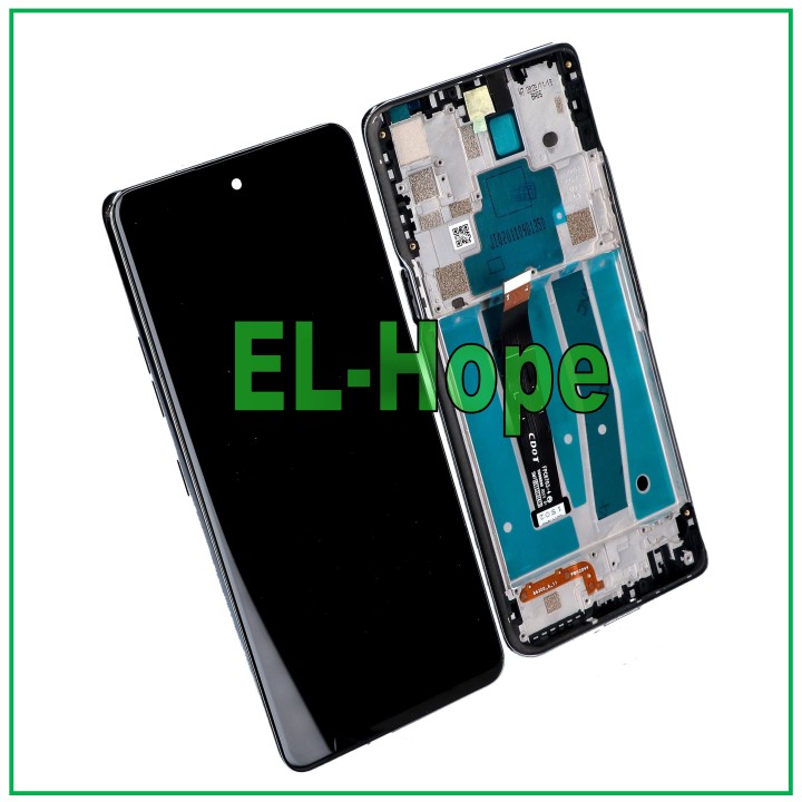 Cadre d e'cran LCD pour LG K92 5G LM-K920 LMK920N, e'cran tactile en verre noir