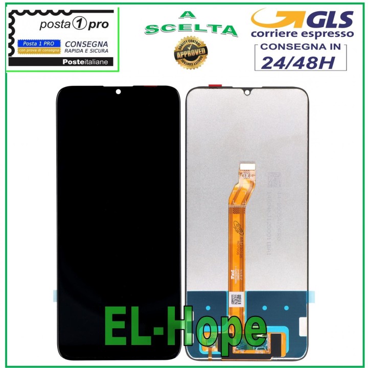Écran LCD tactile noir pour Honor X7 CMA-LX1 LX2 LX3