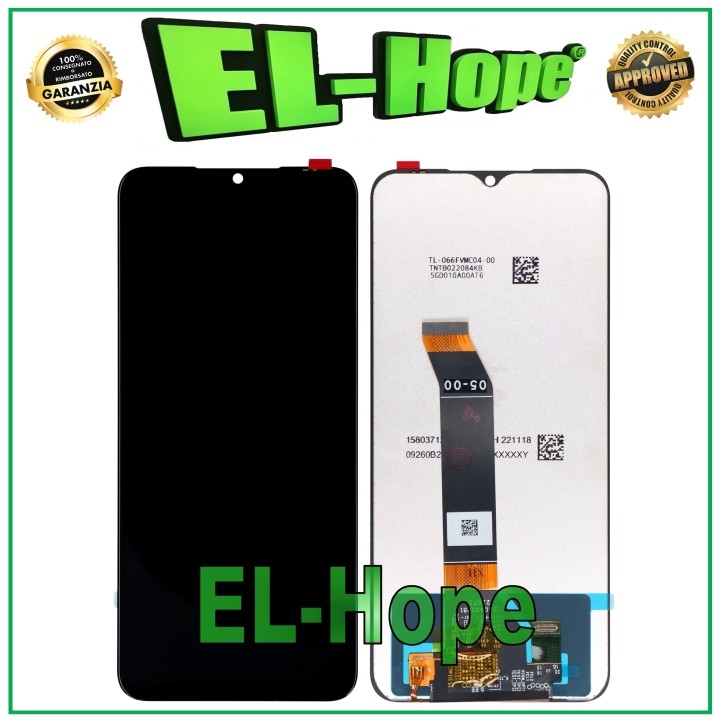 Écran LCD tactile en verre noir pour Xiaomi Poco M5 (22071219CG et 22071219IG)