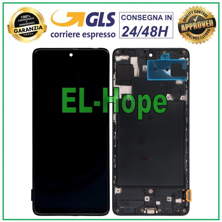 Écran LCD OLED + cadre pour Samsung Galaxy A71 SM A715 A715F Écran tactile en verre