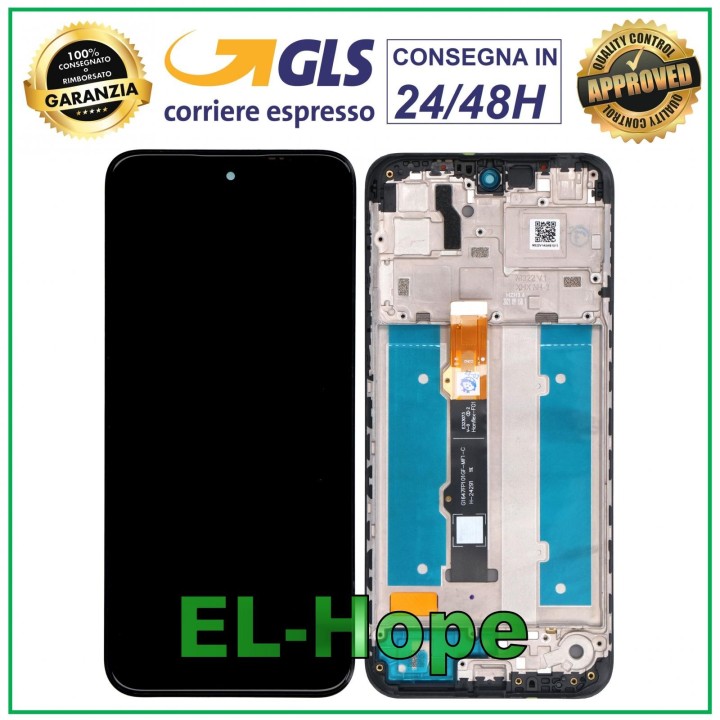 Écran LCD TFT + cadre pour Motorola Moto G31 XT2173, e'cran tactile en verre noir