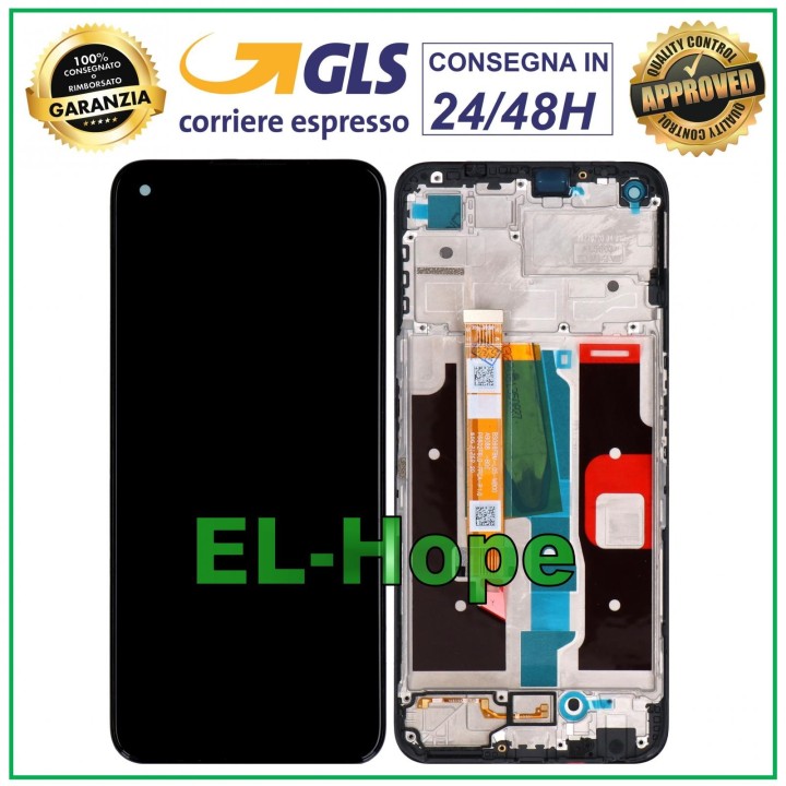 Cadre d affichage LCD pour Oppo Realme 8i RMX3151 5G Écran tactile en verre noir