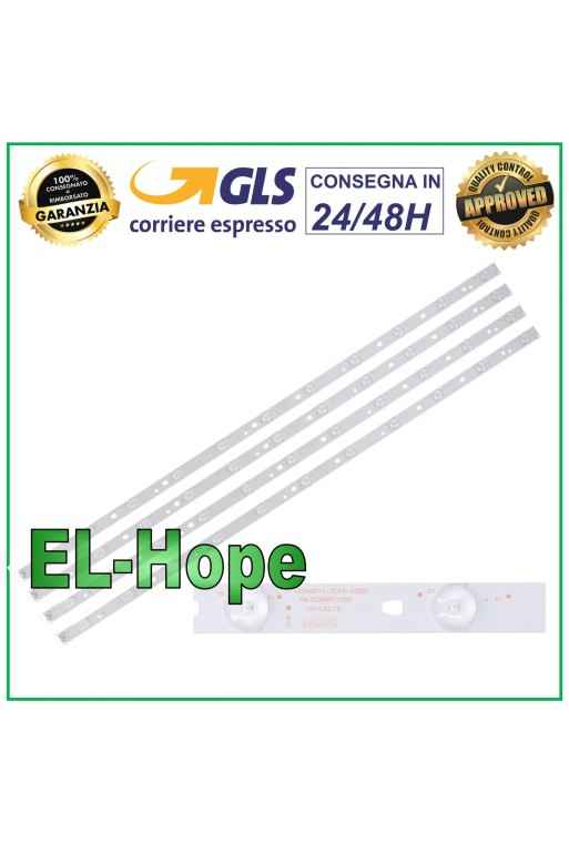 KIT 4 BARRES 11 LED POUR TV HAIER LED40D11-ZC14-03(B) 30340011206 LT-40E71(A)