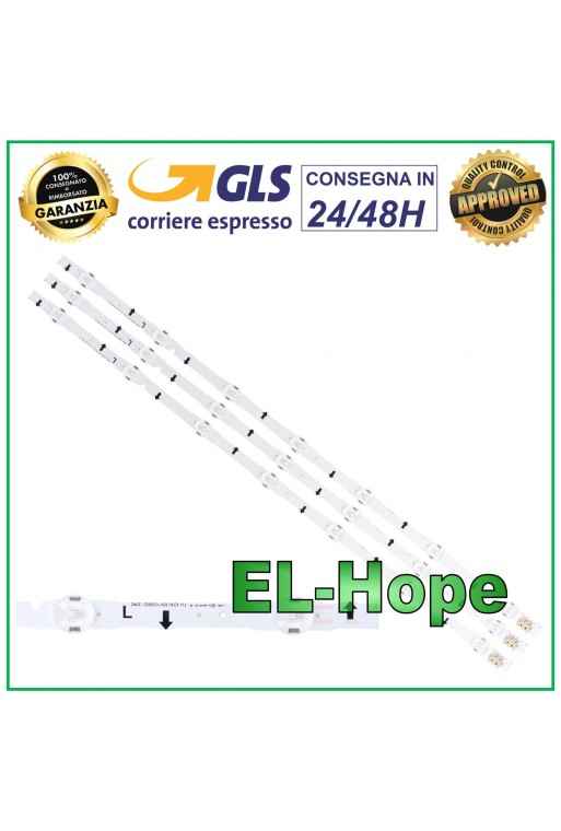 KIT DE 3 BARRES DE RUBAN LED POUR TV 32 SAMSUNG D4GE-320DC0-R2 2014SVS32HD LB658 650 mm