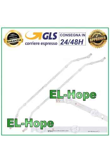 KIT DE 2 BARRES 9 LED POUR TV 32 SAMSUNG LB318 DZDX 220507REV1.0 LM41-00001R 586 mm