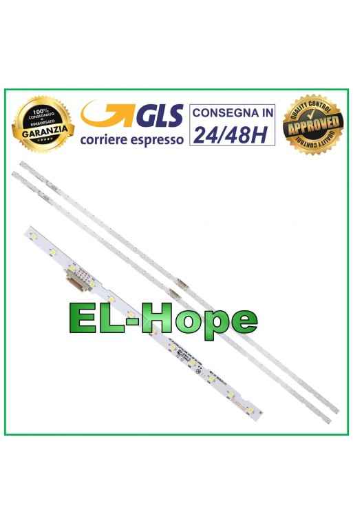 KIT DE 2 BARRES 38 LED POUR TV SAMSUNG 49 ELED1102 AOT_49_NU7300_2X28_3030C 530mm