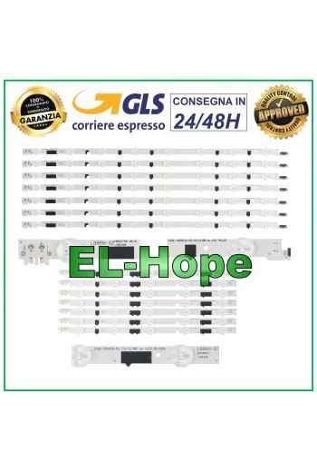 KIT 14 BANDES LED POUR TV SAMSUNG 40 D2GE-400SCA-R3 / D2GE-400SCB-R3 UE40F