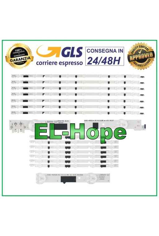 KIT 14 BANDES LED POUR TV SAMSUNG 40 D2GE-400SCA-R3 / D2GE-400SCB-R3 UE40F