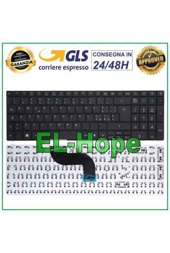 Clavier italien pour ordinateur portable Acer Aspire 7745G, 7741ZG, 7741Z, 7741G, 7740G, noir
