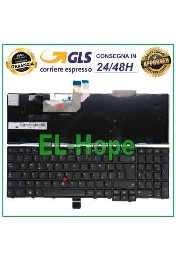 Clavier pour Lenovo ThinkPad italien E540 E531 E545 L540 T540P T550 T560 noir
