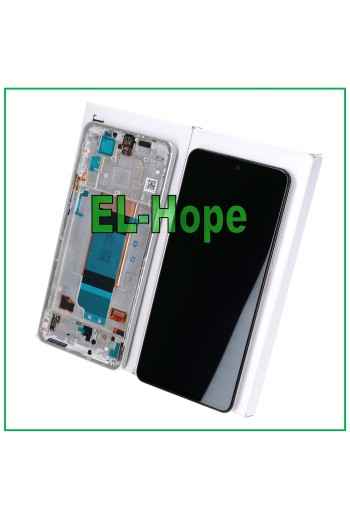 Cadre d e'cran LCD tactile 100 % original pour Xiaomi Poco F4 2022, argent