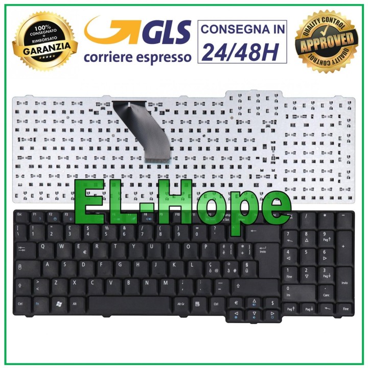 Clavier italien pour ordinateur portable ACER EXTENSA 5635Z 5635 7620 5235 7220, noir mat