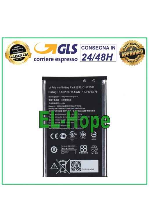 Batterie C11P1501 pour ASUS ZENFONE 2 LASER ZE551KL ZE550KL 3000 mA, e'quivalente a' l originale