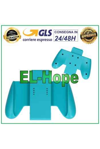 Poigne'e pour Joycon droite/gauche Nintendo Switch, accessoires bleus