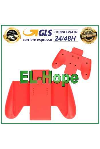 GRIP GRIP JOYCON DROITE GAUCHE ACCESSOIRES NINTENDO SWITCH ROUGE