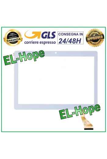 ÉCRAN TACTILE EN VERRE PHABLET PLAT CODE KINGVINA-PG1026-FPC 10,1 BLANC ADHÉSIF DOUBLE FACE