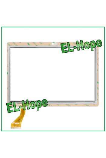 ÉCRAN TACTILE EN VERRE PHABLET PLAT CODE KINGVINA-PG1026-FPC 10,1 BLANC ADHÉSIF DOUBLE FACE