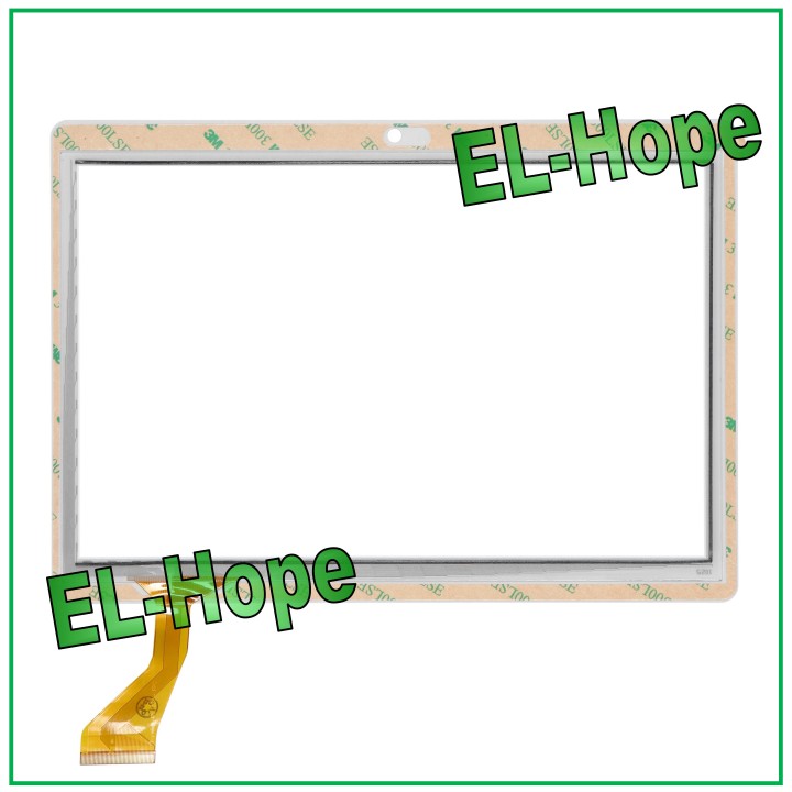 ÉCRAN TACTILE EN VERRE PHABLET PLAT CODE KINGVINA-PG1026-FPC 10,1  BLANC ADHÉSIF DOUBLE FACE