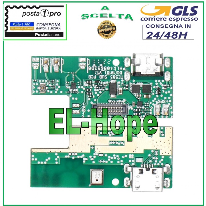 CONNECTEUR DE CHARGE POUR MICROPHONE DOOGEE X95, PCB DE CHARGE MICRO USB