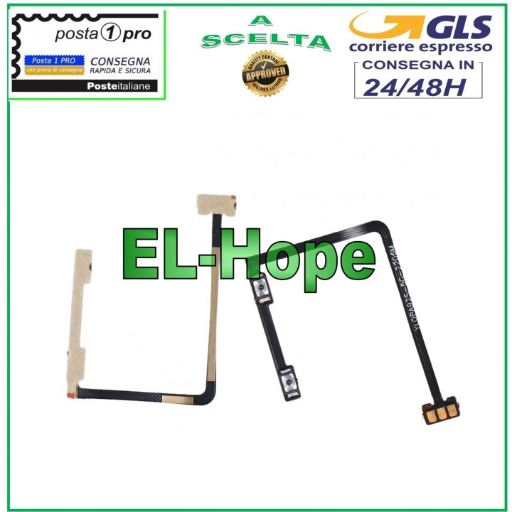 Touches late'rales plates et flexibles pour augmenter ou diminuer le volume, pour Oppo Reno 4Z 5G (CPH2065)