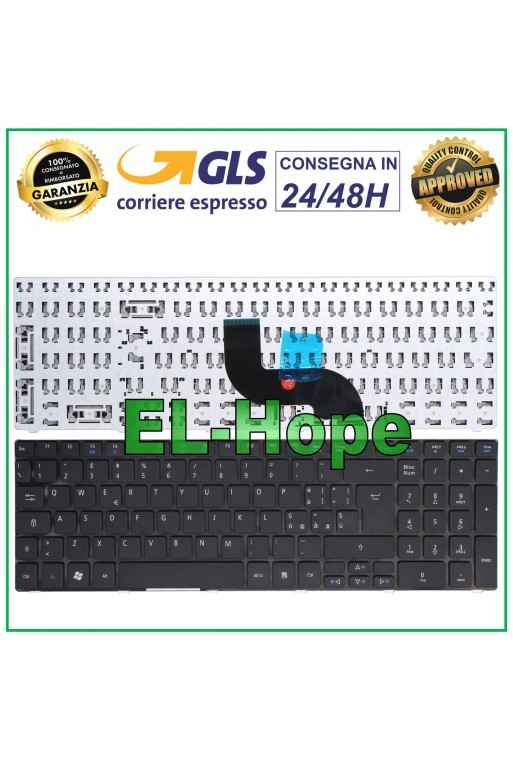 CLAVIER ITA POUR ORDINATEUR PORTABLE PACKARD BELL EASYNOTE MS2290 TM85 TM97 TM98 TM99 NOIR