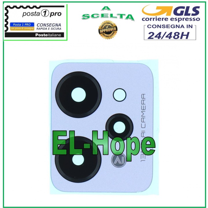 Verre de lentille pour appareil photo arrie're pour Oppo Realme C31 RMX3501 Argente'