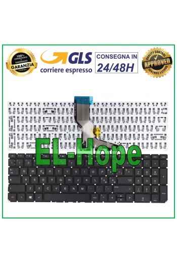 Clavier italien pour ordinateur portable HP Pavilion 15-BS041NL, 15-BS042NL, 15-BS043NL, noir