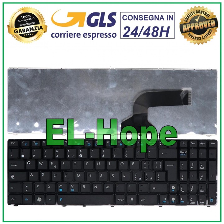 Ordinateur portable avec clavier italien ASUS G60 G52 U50 UX50 X61 G60J G60V G60JX G60VX noir