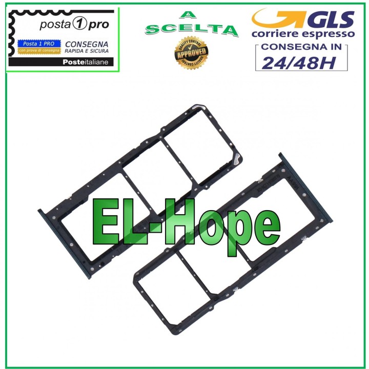 Compartiment pour carte SIM et carte micro SD pour Oppo Realme C31 RMX3501 Noir