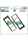 Compartiment pour carte nano SIM et micro SD pour Samsung Galaxy A04S SM A047 F Noir