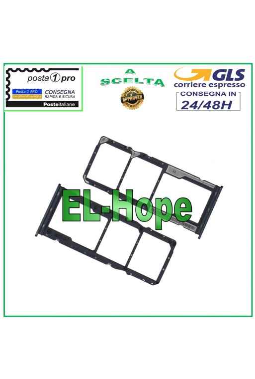 Compartiment pour chariot pour carte nano SIM et carte SD Xiaomi Redmi 10C 220333QAG 220333QBi Noir